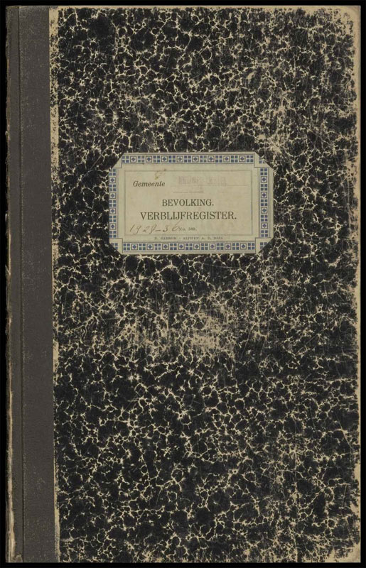 Oude Karselaan  Bevolkings-Verblijfregister  Deel 1 vanaf nr 1 t/m 69 / 1920