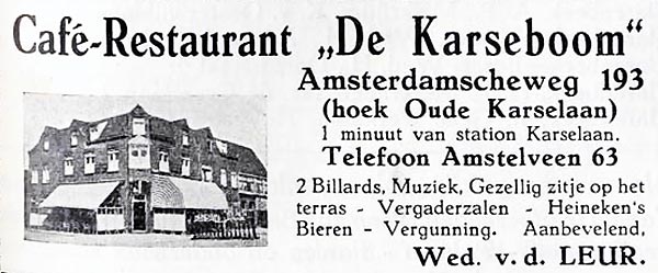 2 - Oude Karselaan  Caf&egrave; RestaurantDe Karseboom