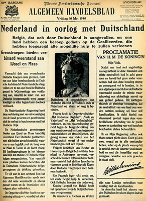 Proclamatie van H.M. Koningin Wilhelmina