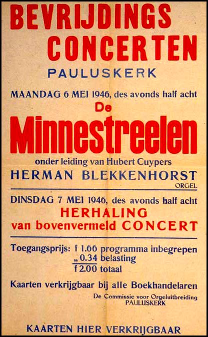 Bevrijdingsconcertenin de Pauluskerk