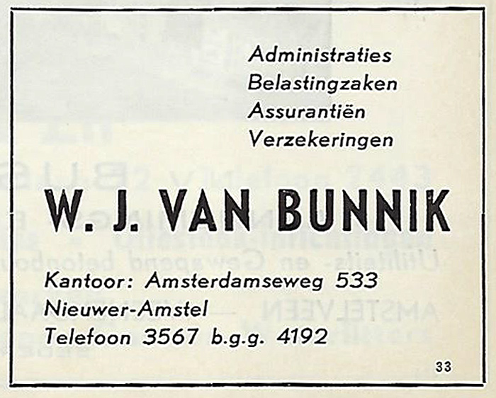 533 - Administratiekantoor van Bunnik