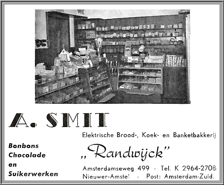 499 - Brood- en Banketbakker A.Smit