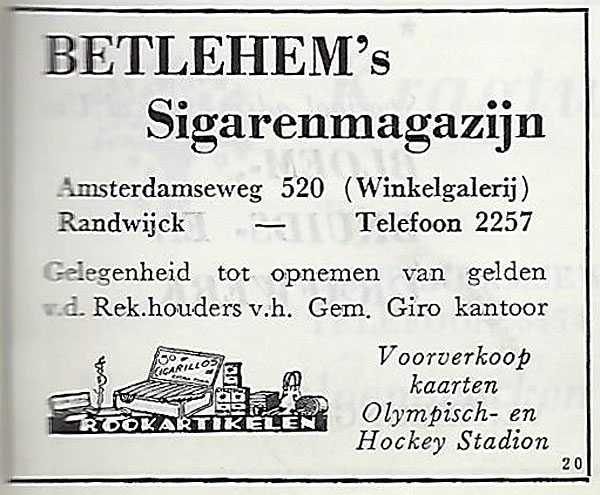 520 - Betlehem's Sigarenmagazijn