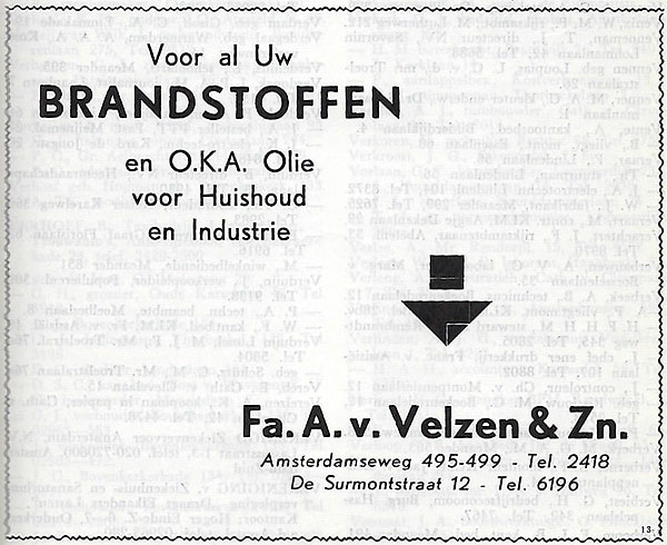 495-499 - Brandstofhandel v.Velzen &amp; Zn