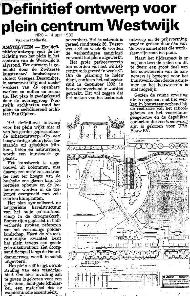 Definitief Ontwerp   Westwijkplein