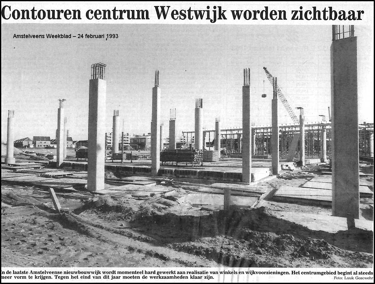 Contouren Winkelcentrum zichtbaar