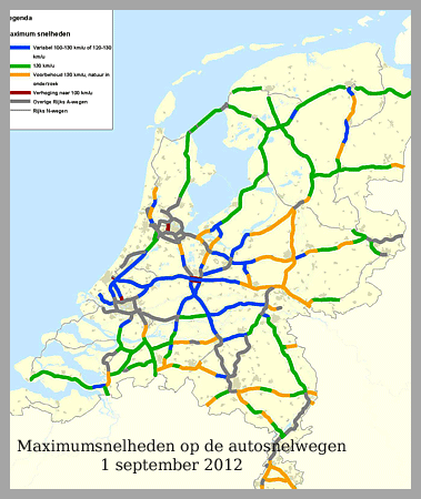maximumsnelheid Amstelveen