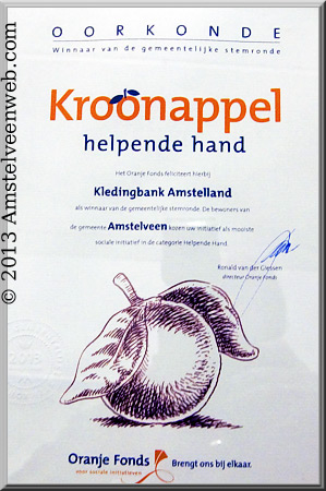 Kroonappel voor Kledingbank