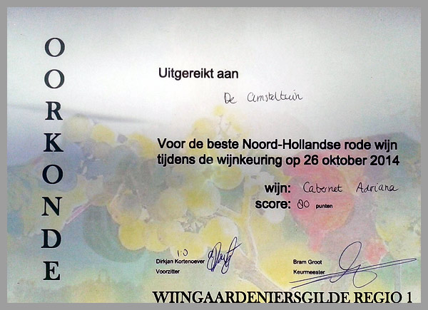 Beste wijn van Noord-Holland
