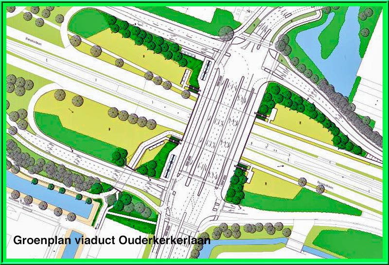 Groenplan is rondbij Ouderkerkerlaan