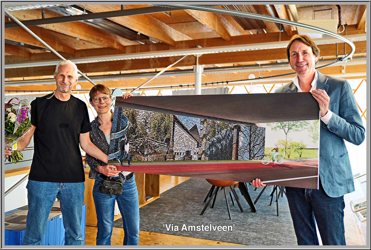 'Via Amstelveen' kunstwerkonder A9-viaduct