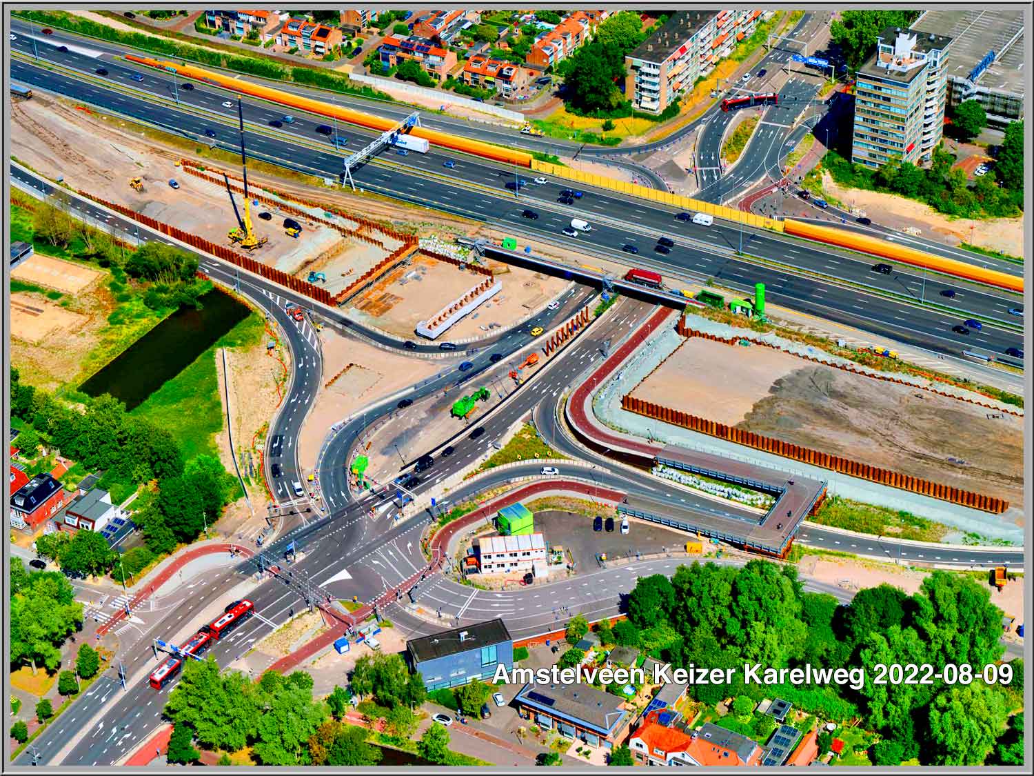 Grootste tijdelijke viaduct vanNederland komt in Amstelveen