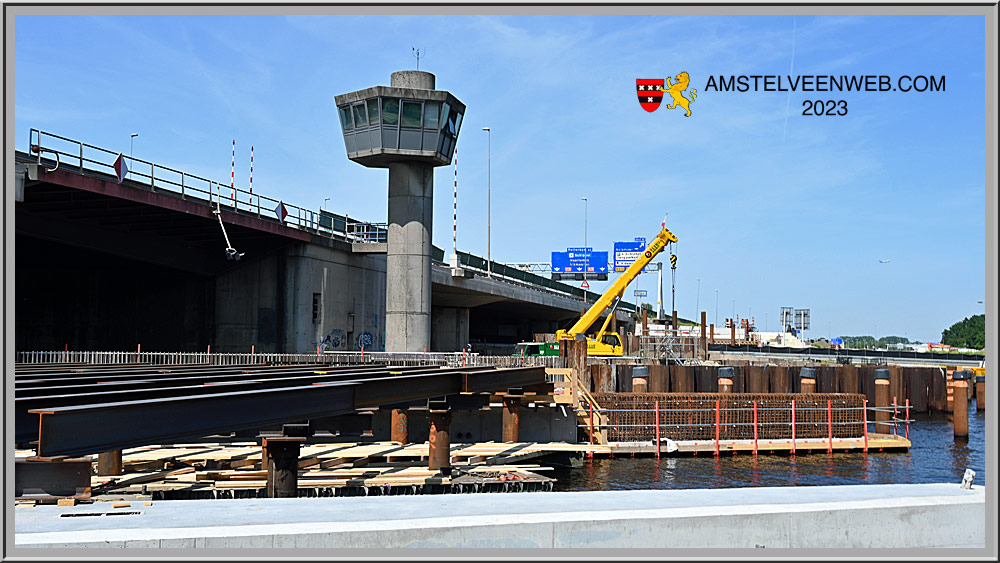 SchipholbrugUithijsen BrugwachtershuisjeInhijsen tijdelijk Brugdeel