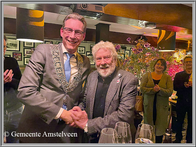 Gemeente Amstelveen eertHugo van der Kooij