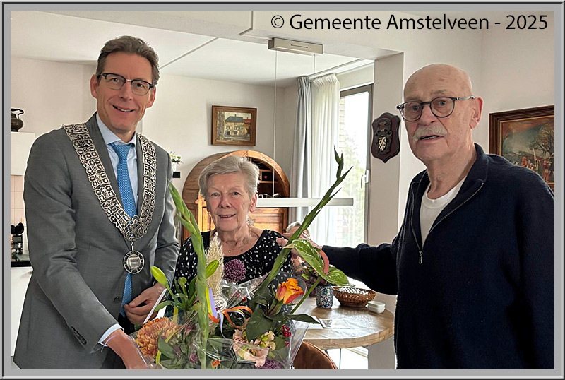 Diamanten Bruidspaar=60 jaarDhr en Mw Hemerik-Hofman