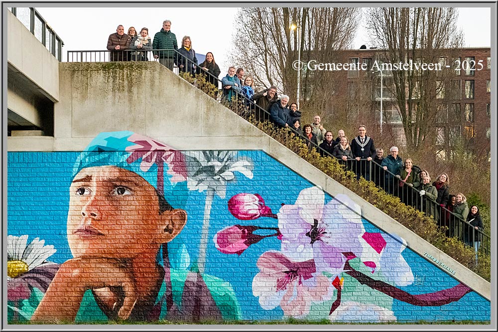 OuderkerkerlaanMuurschildering viaduct