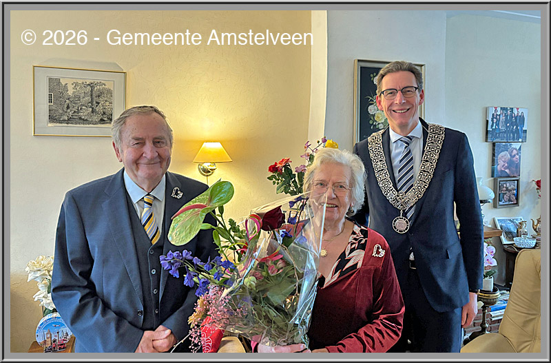 Diamanten Bruidspaar=60 jaarDhr en Mw Verstoep-Kok