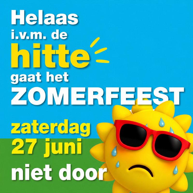 ZOMERFEEST BOVENKERK AFGELAST!!!