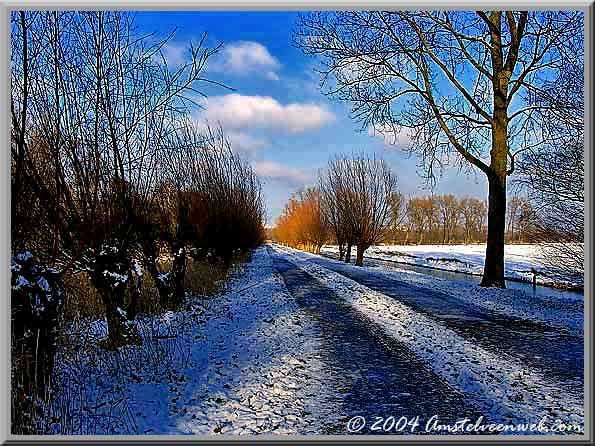 weg met sneeuw