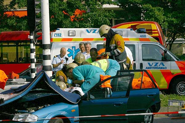 Aanrijding bus