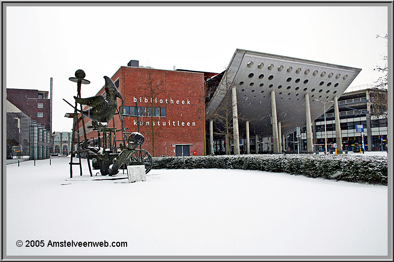 Amstelveen sneeuw Stadshart