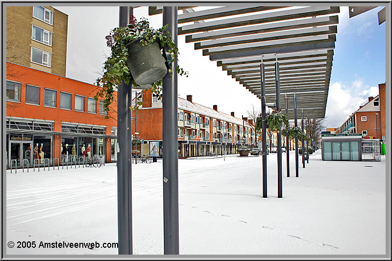 Amstelveen sneeuw Stadshart