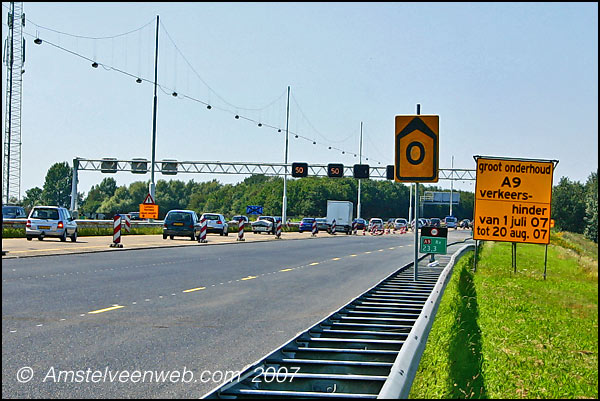A9 verkeershinder Amstelveen