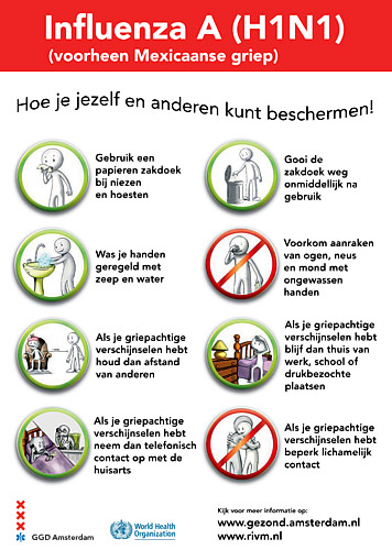 Influenzaposter Amstelveen