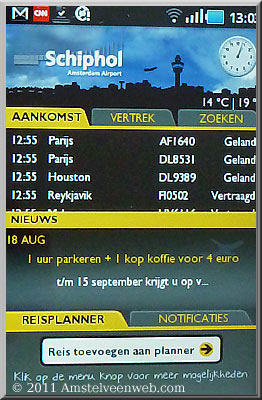 schiphol-app Amstelveen