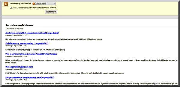 rss Amstelveen