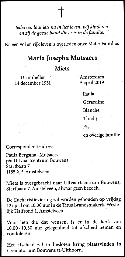 Mutsaers-Amstelveen